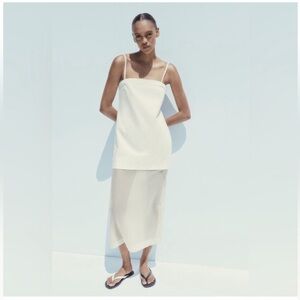Zara Cream Sleeveless Dress